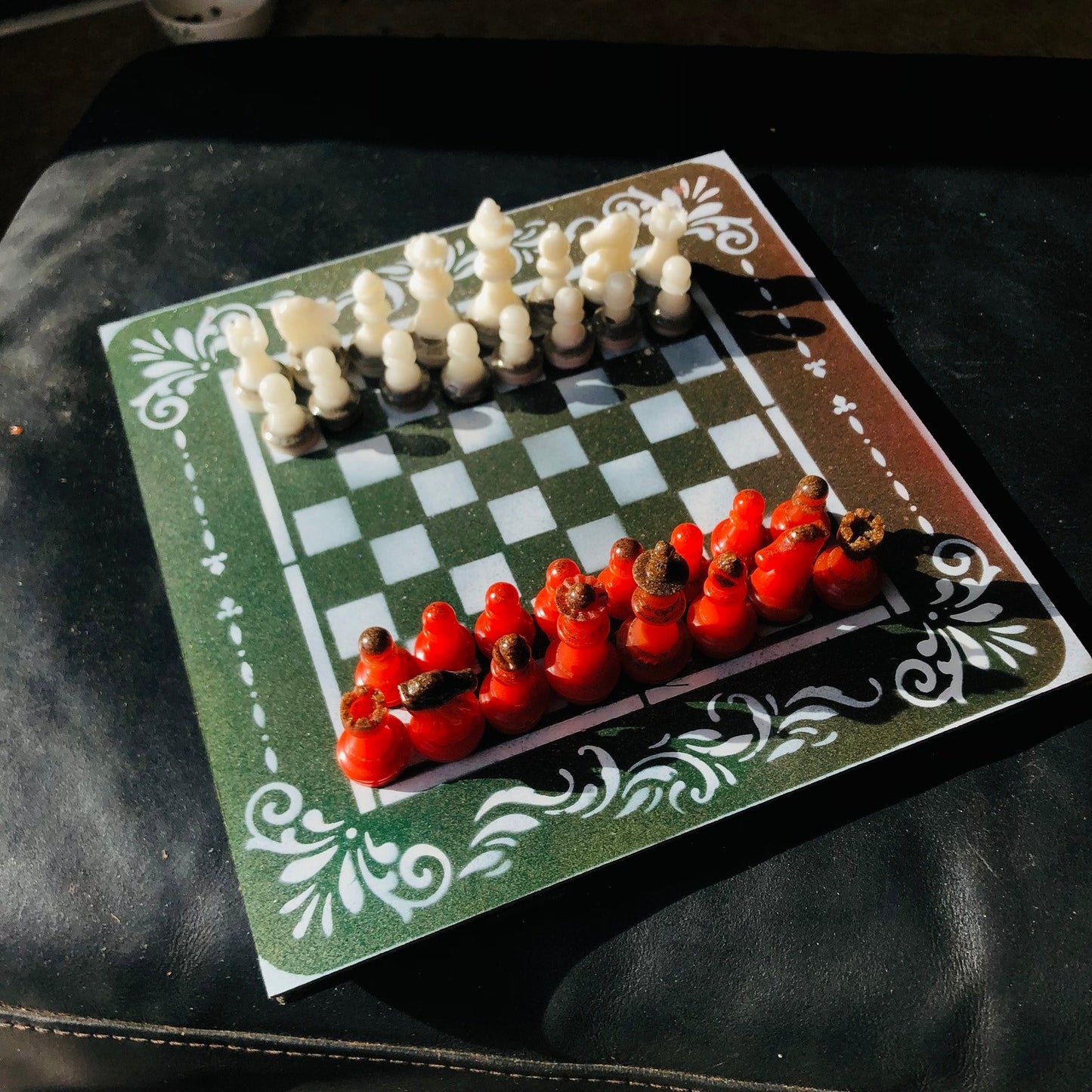 Chess Set - Space Green Delux