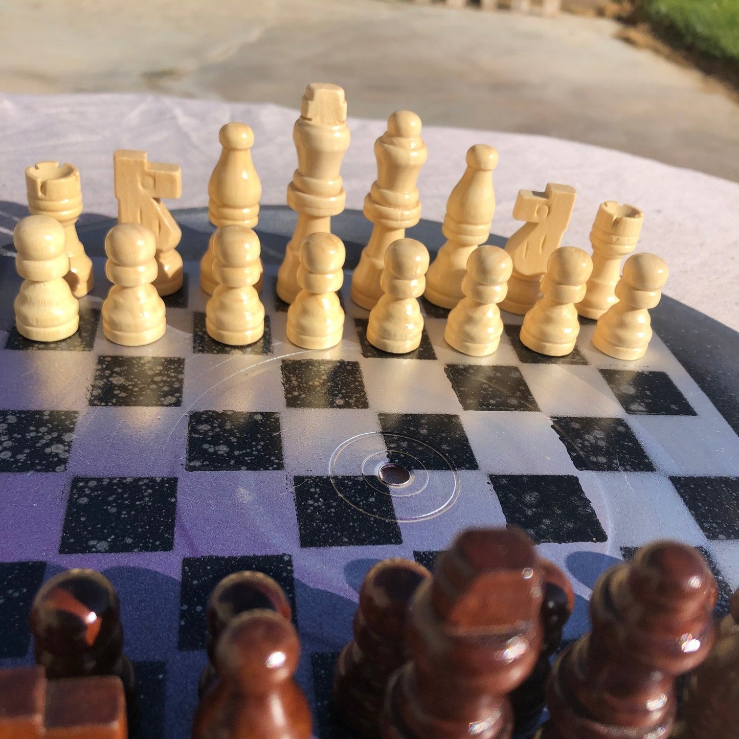 Vinyl Chess Set - Purple Drizzle