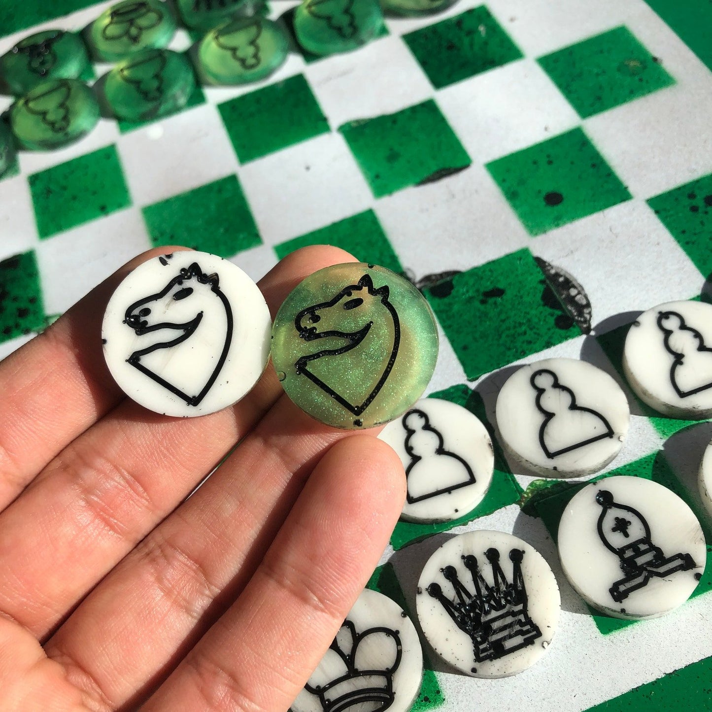 Chess Set - Speedy Green