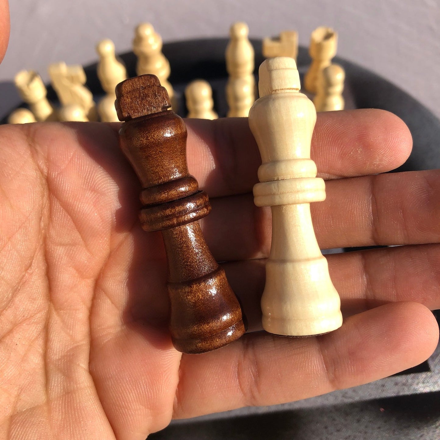 Vinyl Chess Set - Chrome Rust