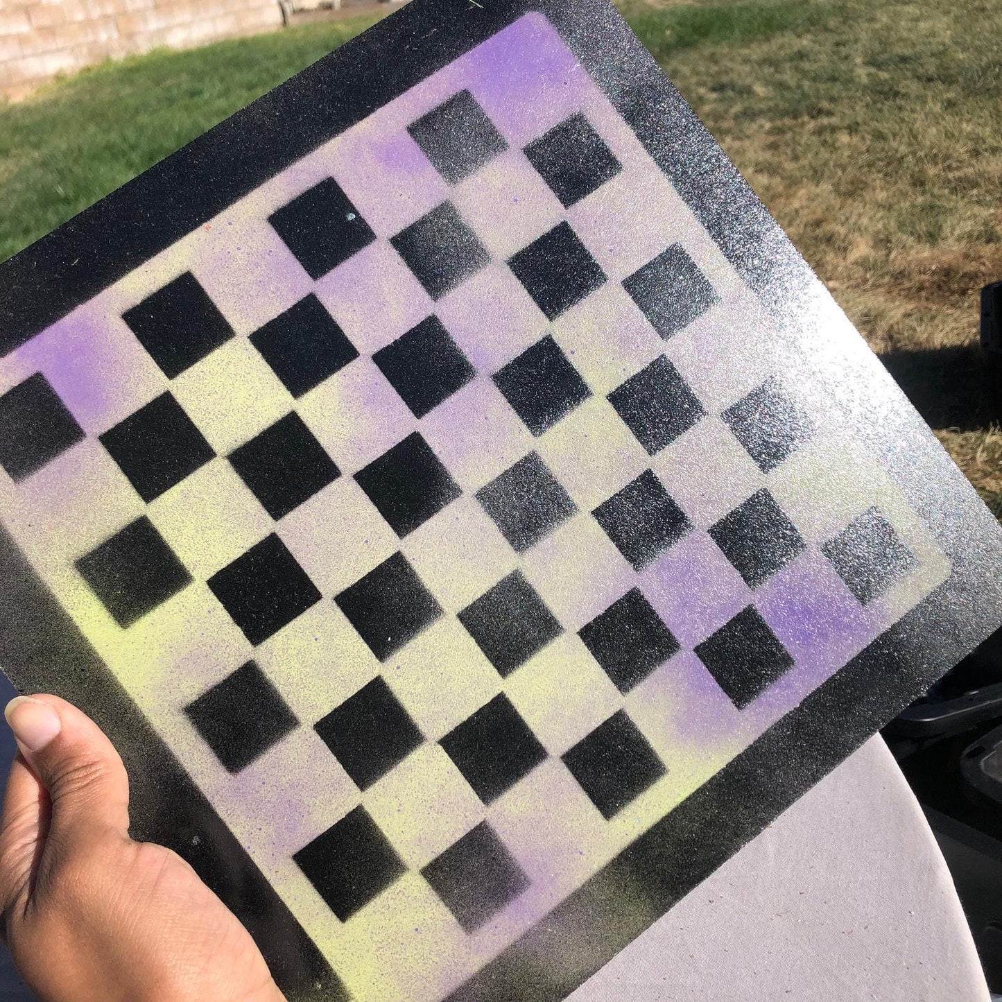 Chess Set - Purple Green Mix