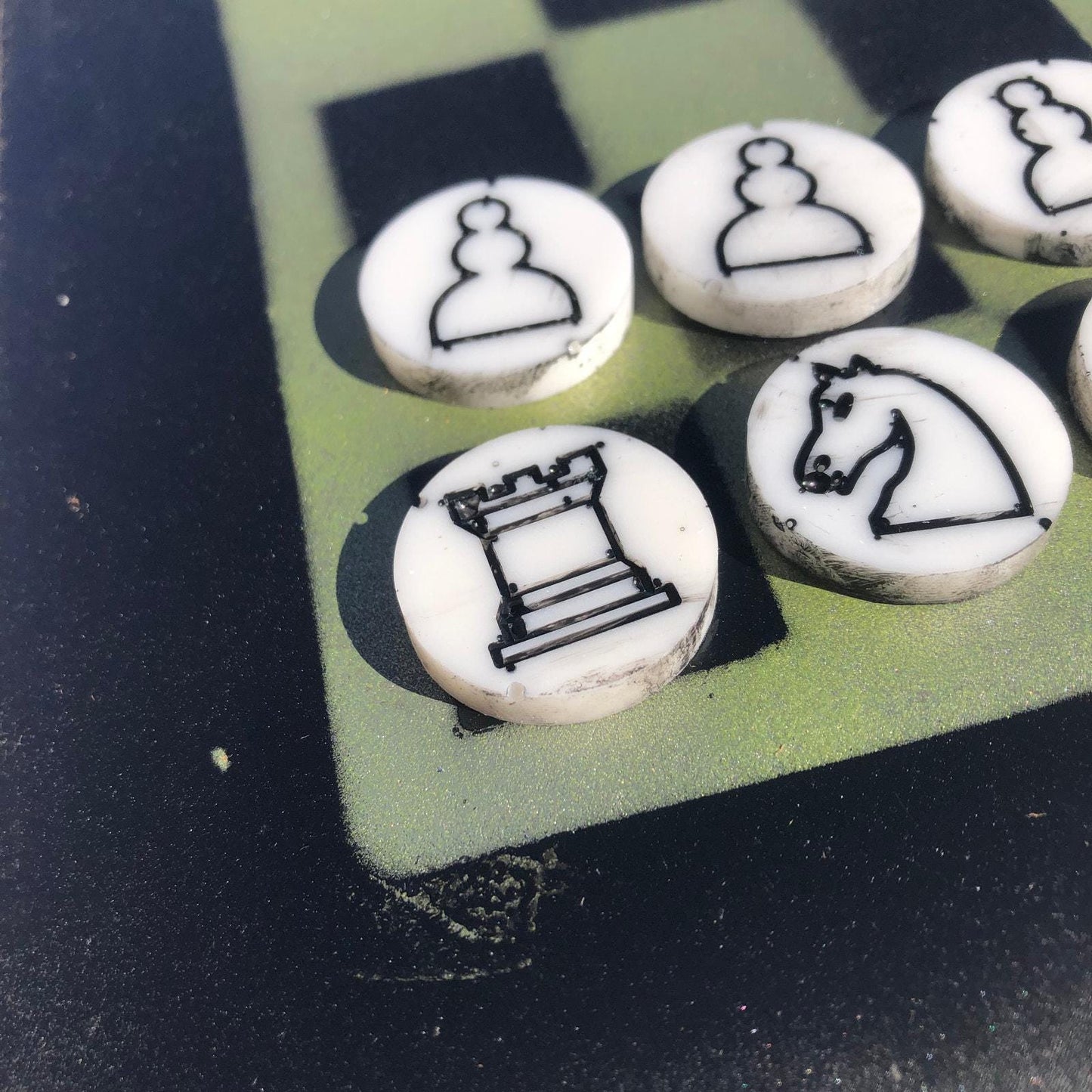 Chess Set - Sheen Green