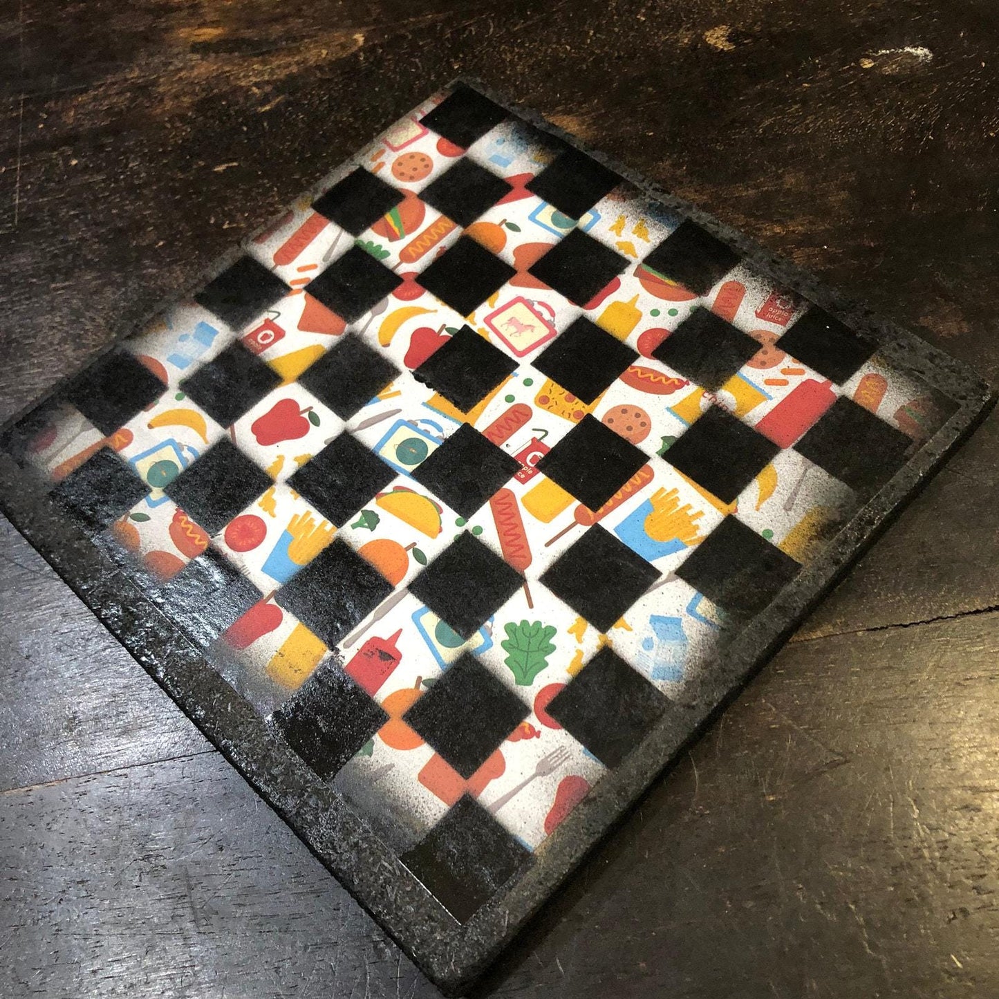 Scrapbook Chess Set - School Feast