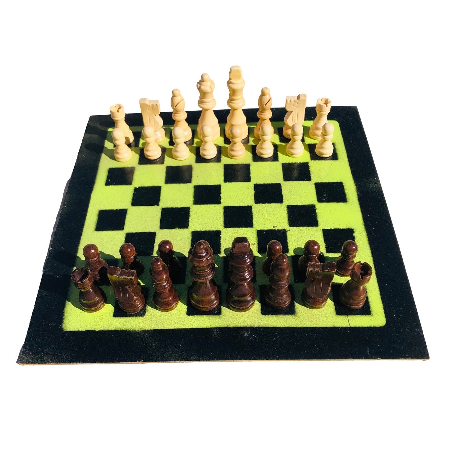 Chess Set - Neon Green