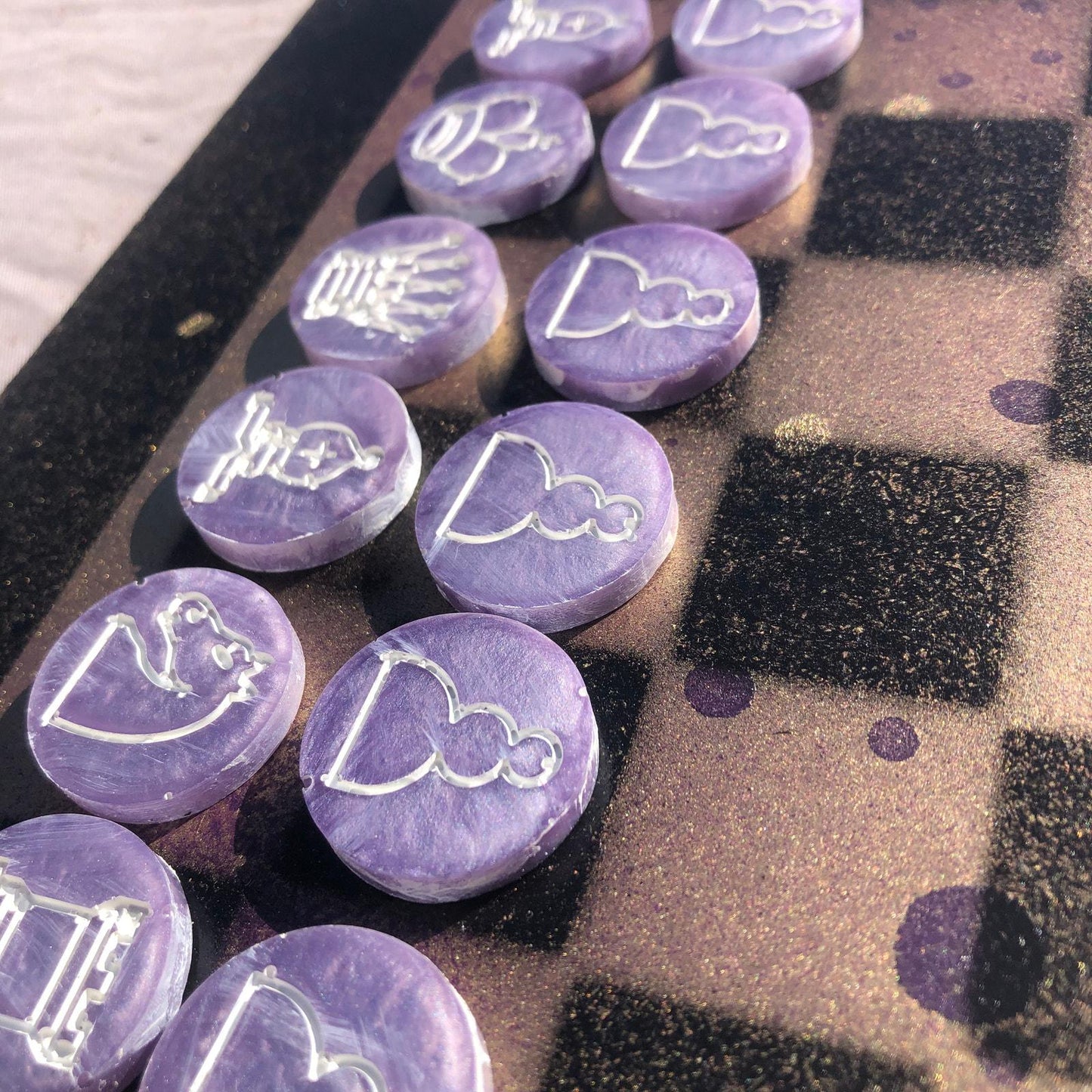 Chess Set - Supreme Golden Purple