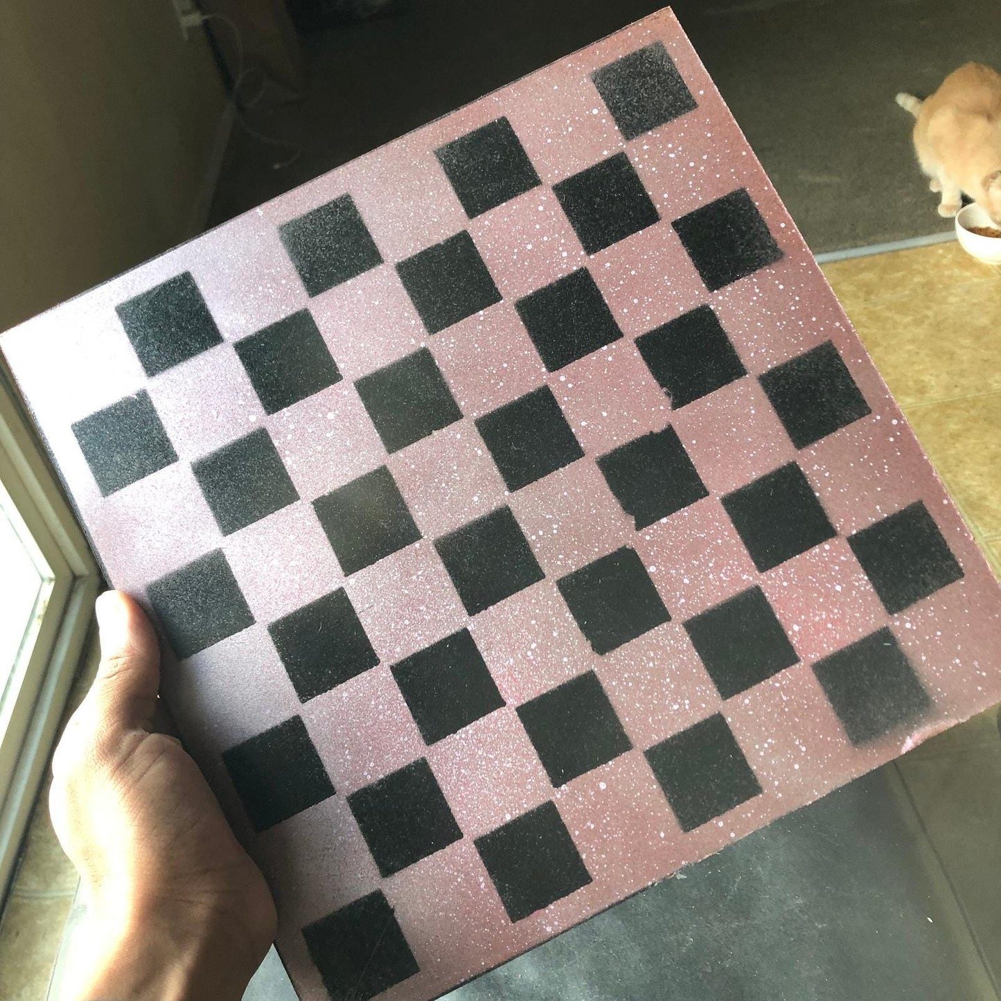 Chess Set - Faded Red Snow