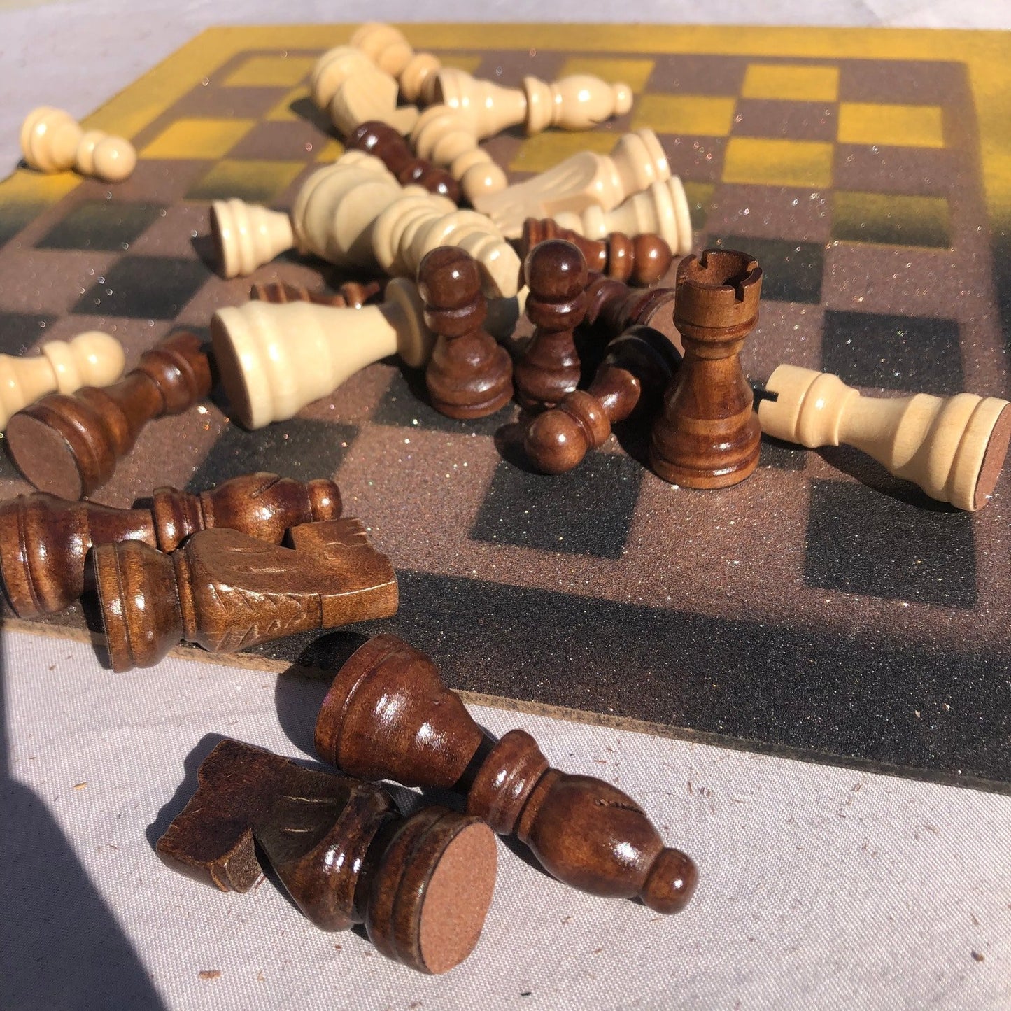 Chess Set - Golden Mustard