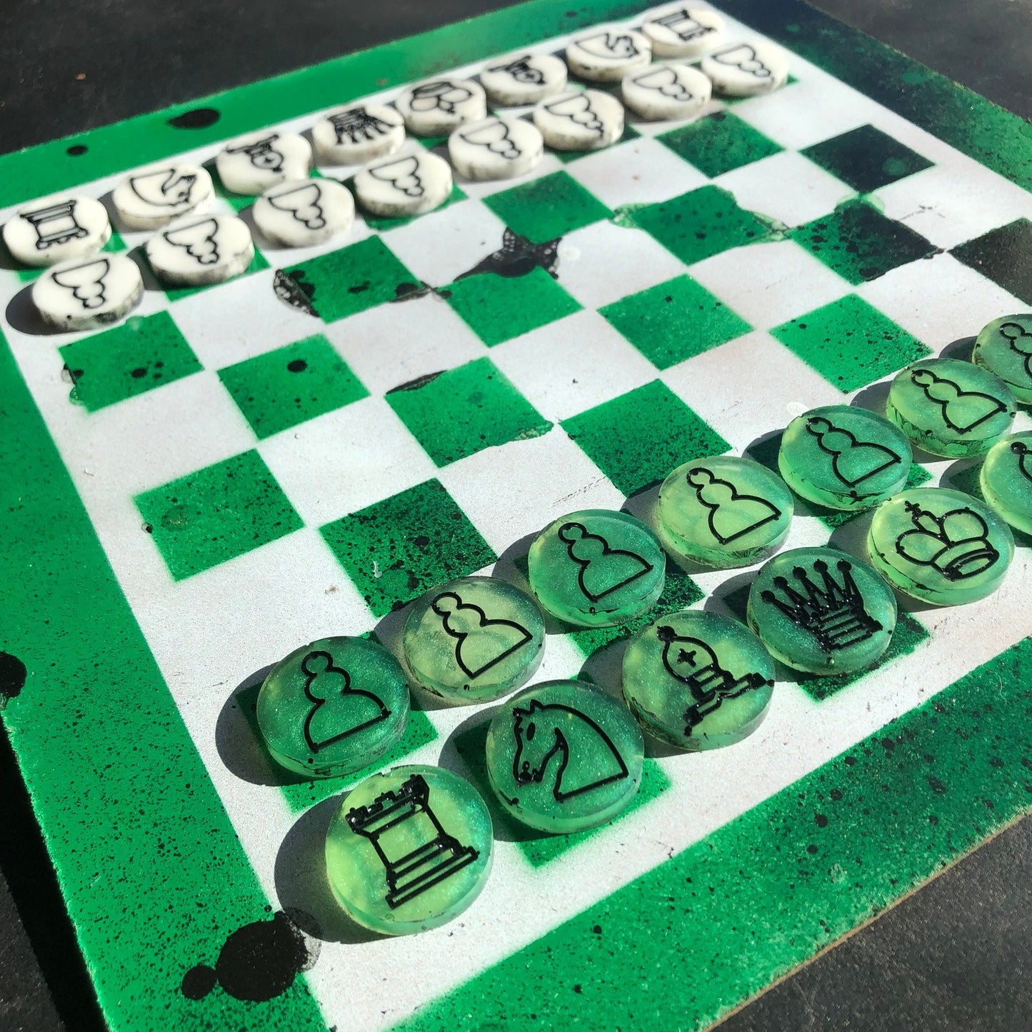 Chess Set - Speedy Green