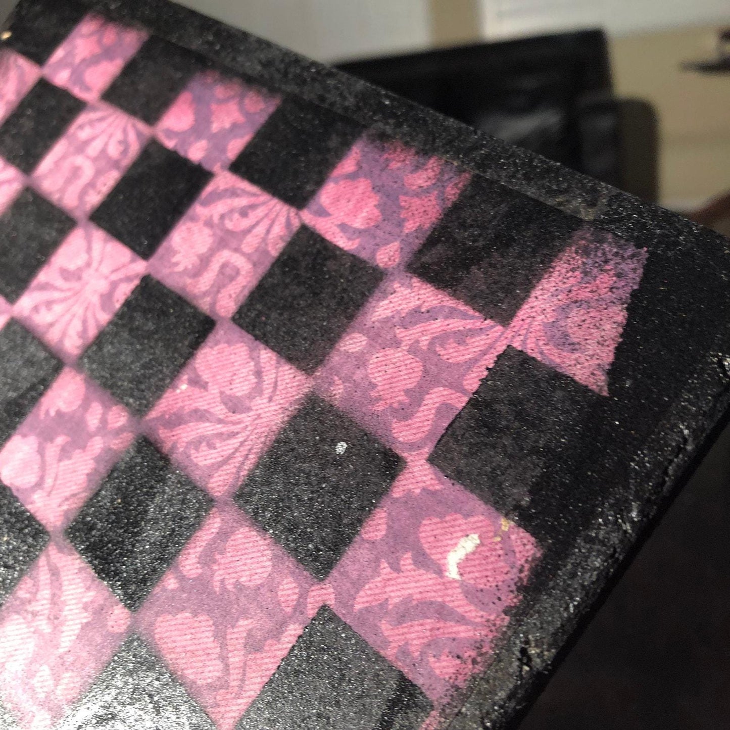 Scrapbook Chess Set - Vintage Purple