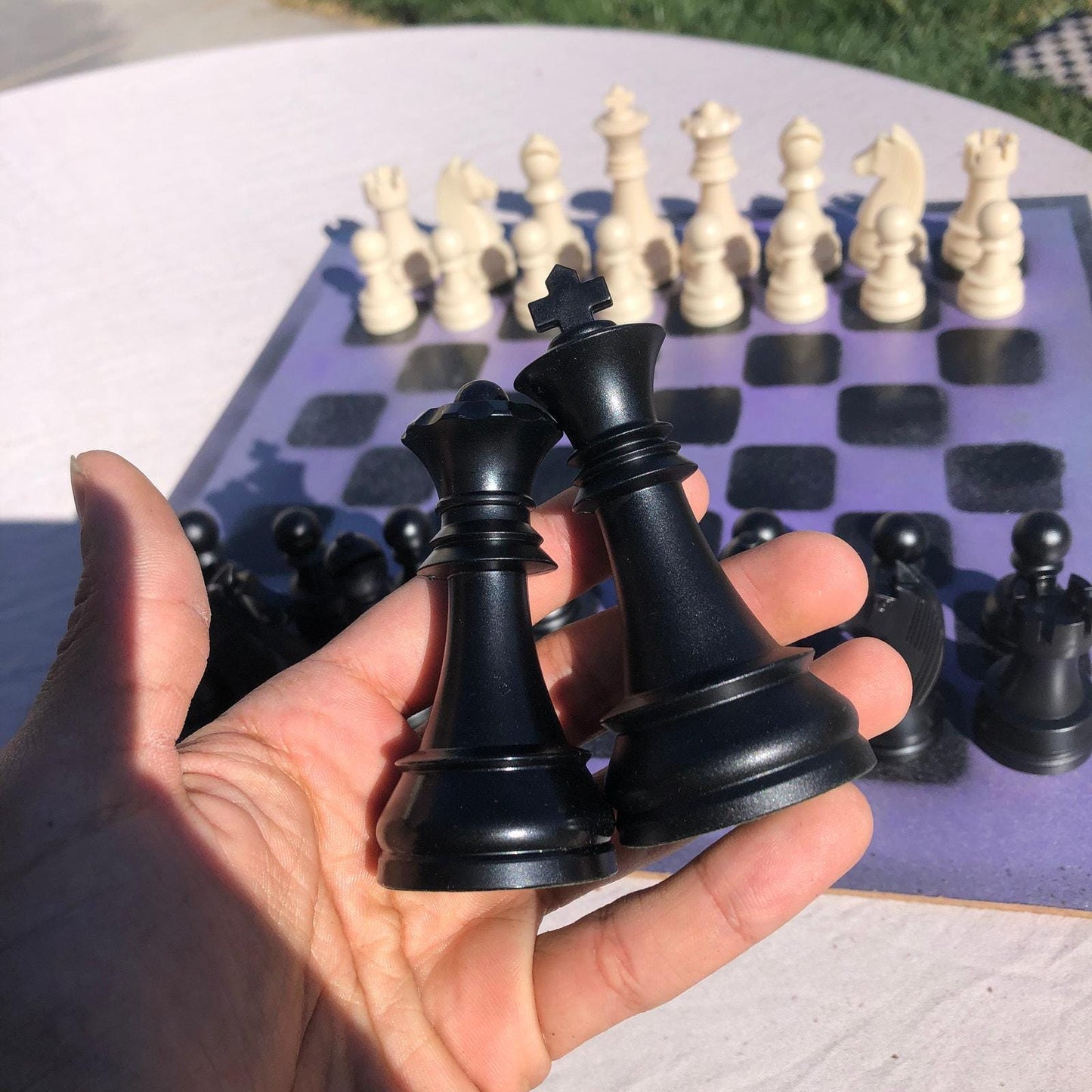 Large Chess Set - Light Purple