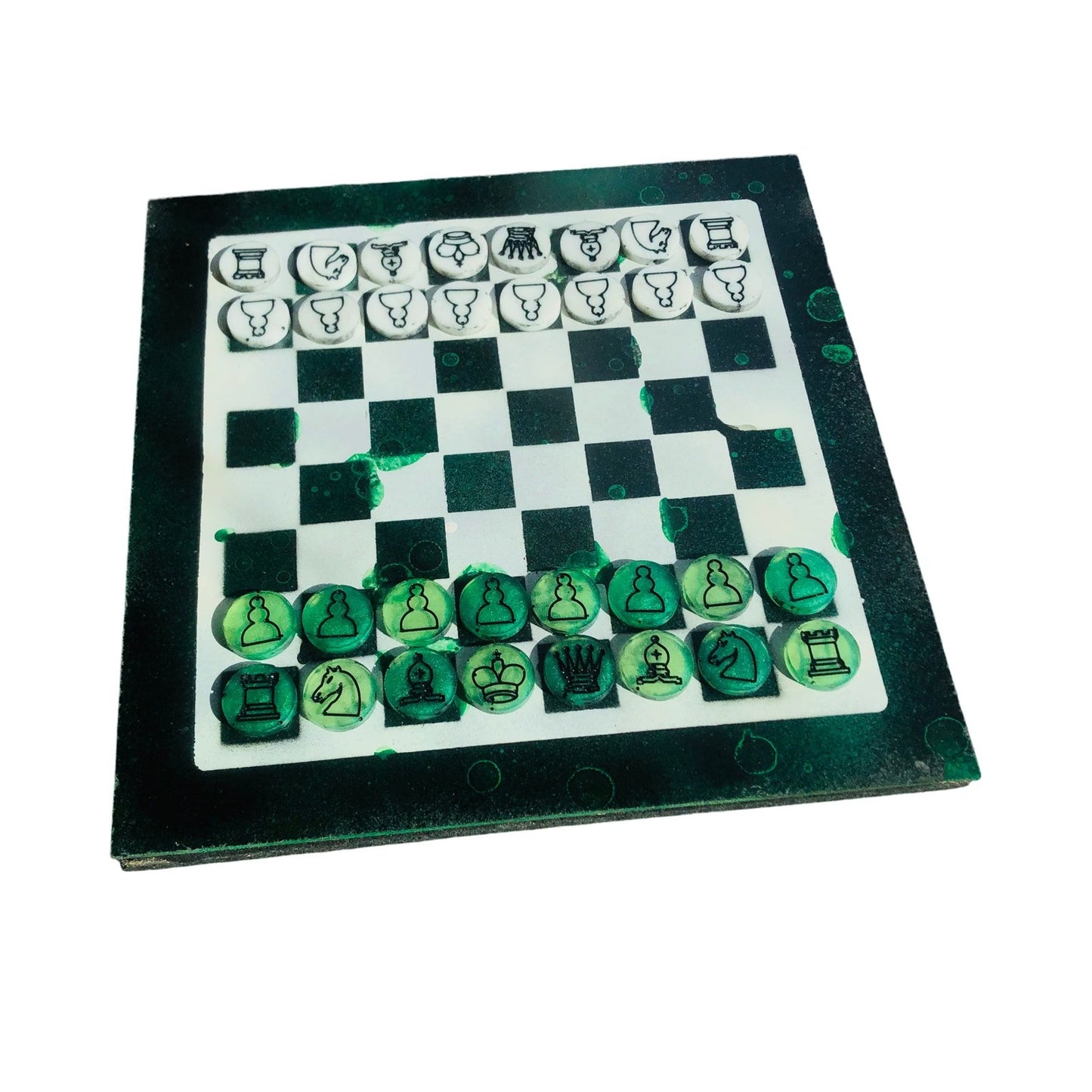Chess Set - Green Vampire