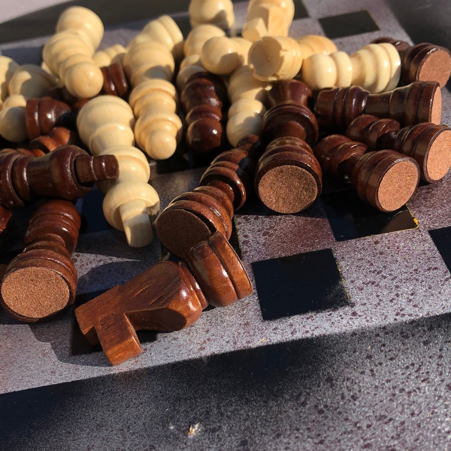 Vinyl Chess Set - Chrome Rust