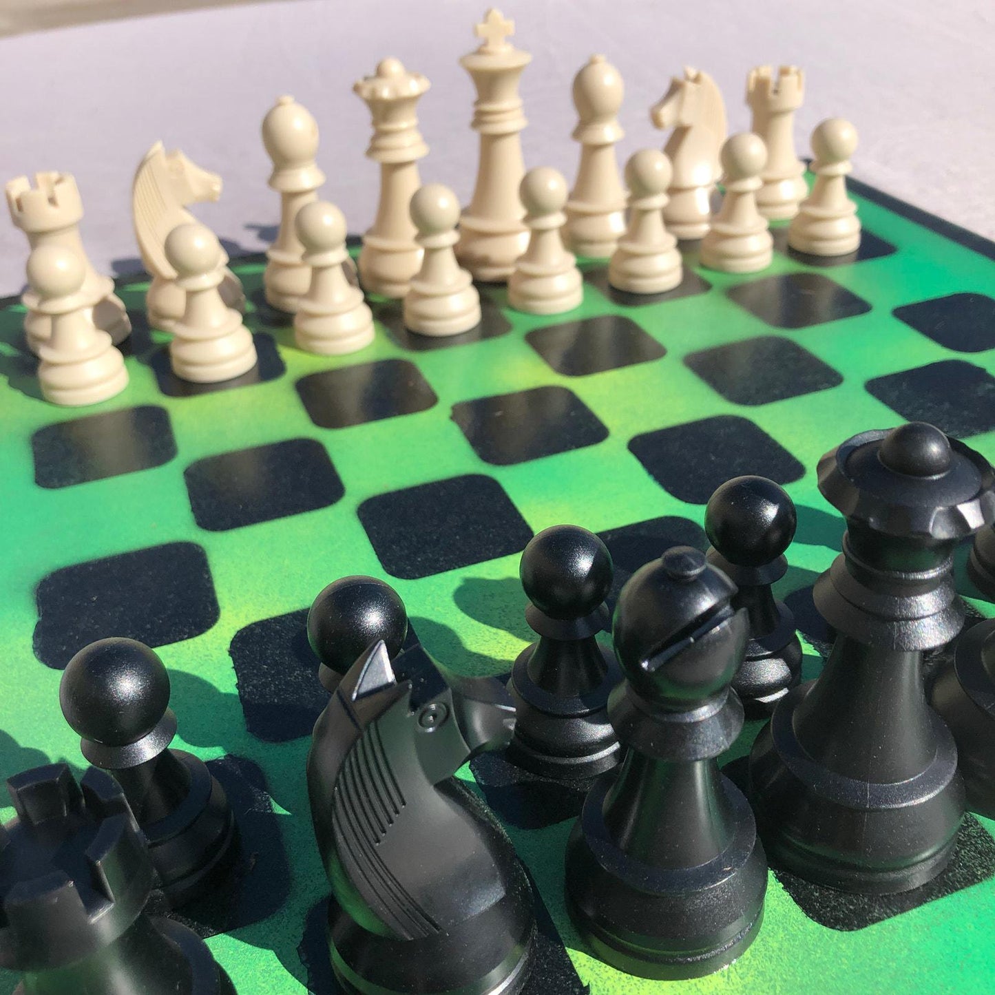 Large Chess Set - Forest Green