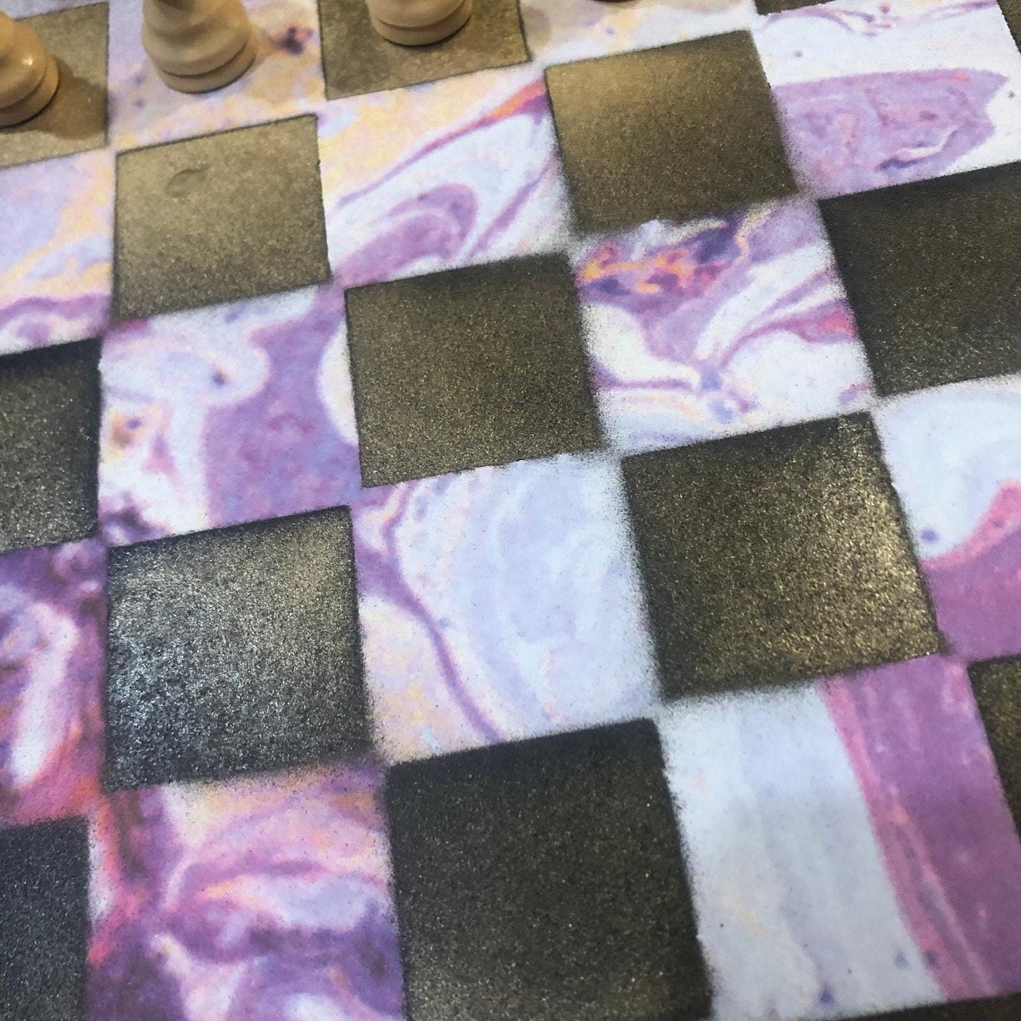 Scrapbook Chess Set - Purple Mix