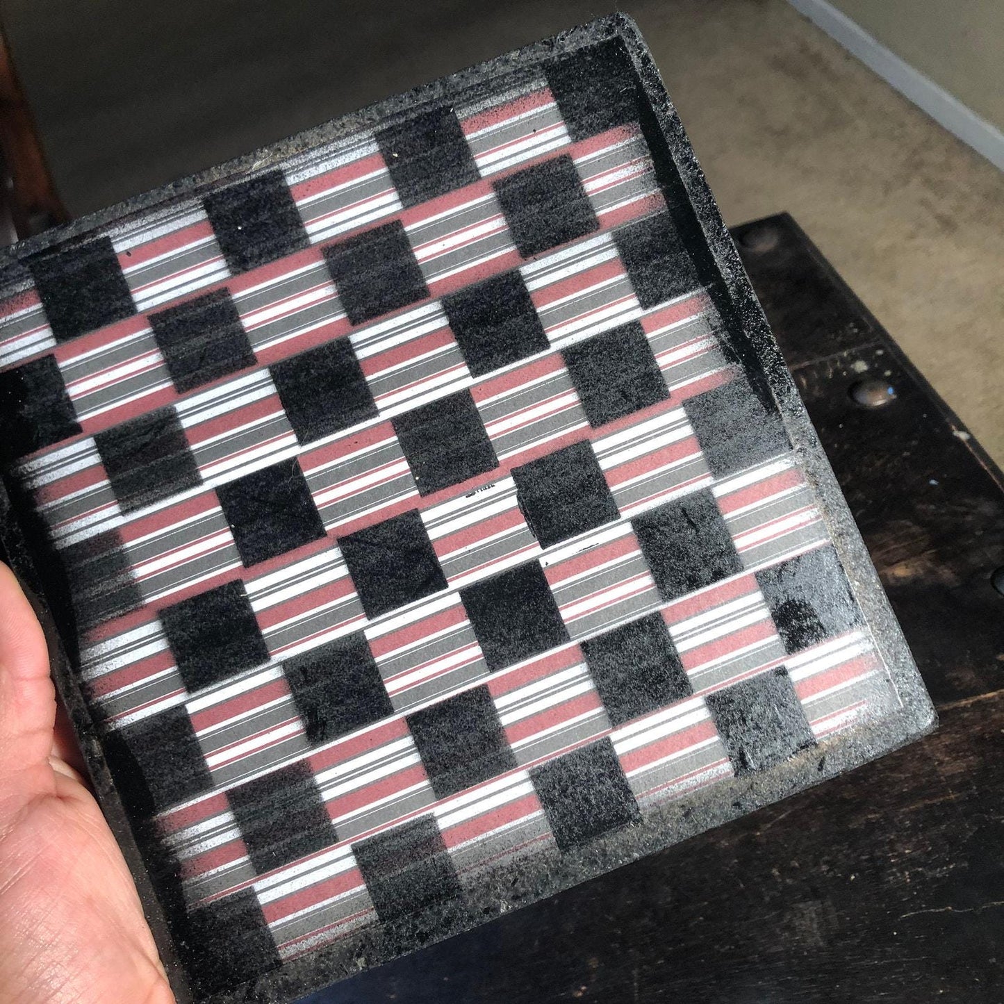 Scrapbook Chess Set - Classic Stripes