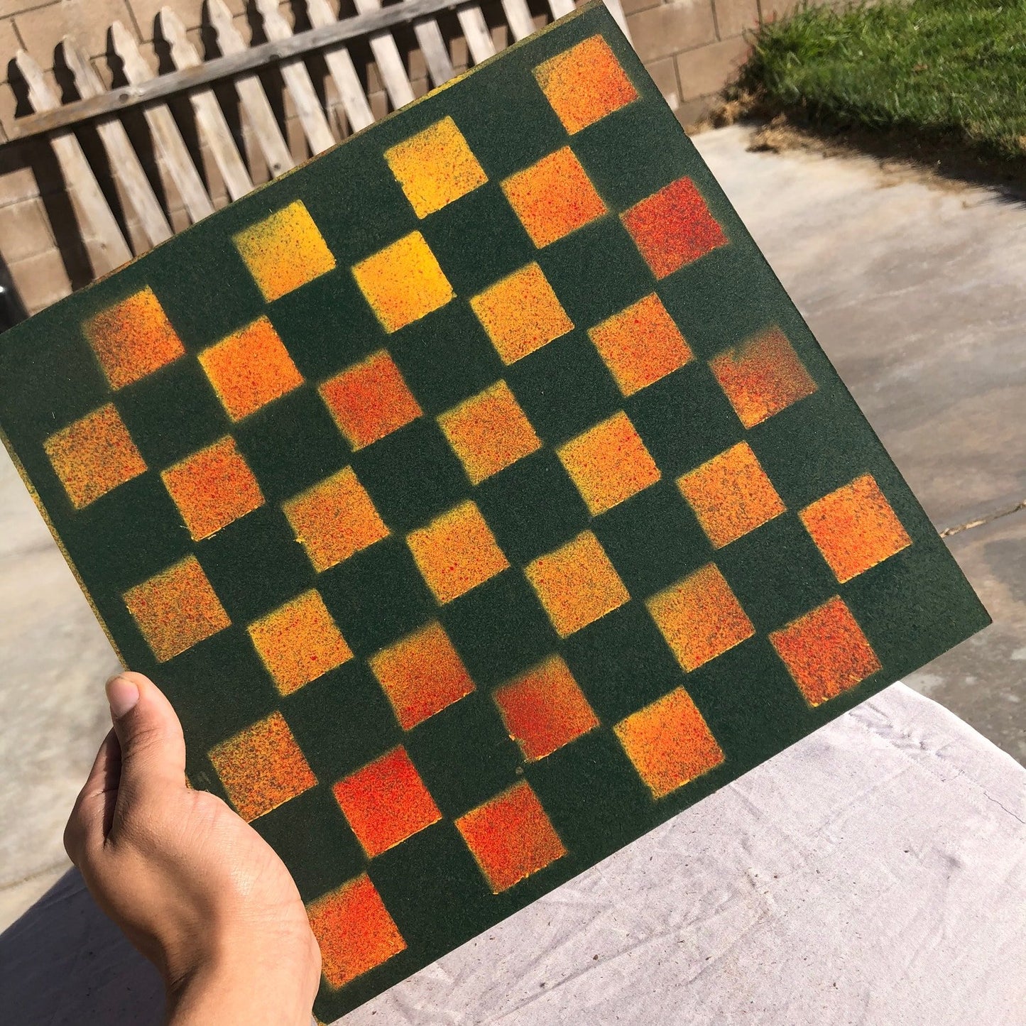 Chess Set - Sunset Green