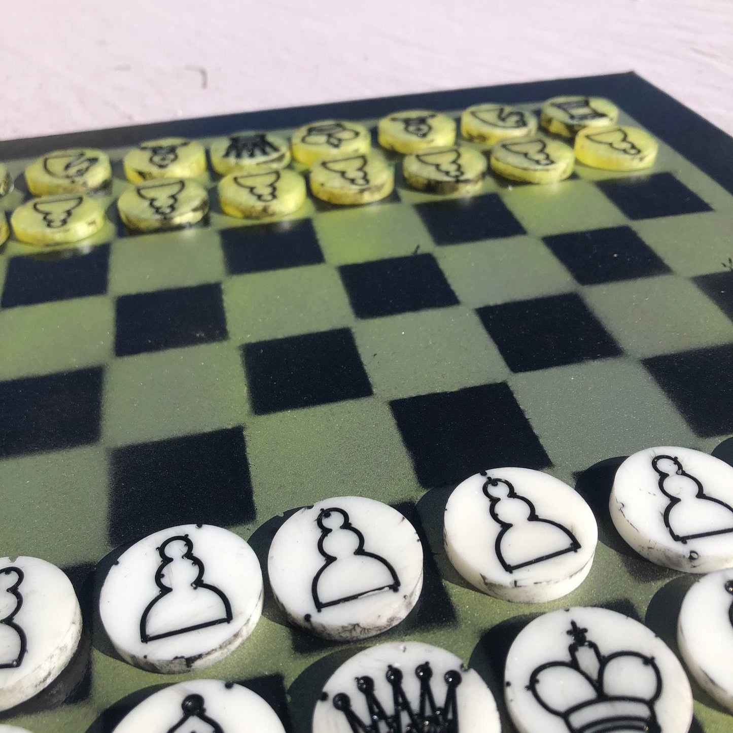 Chess Set - Sheen Green