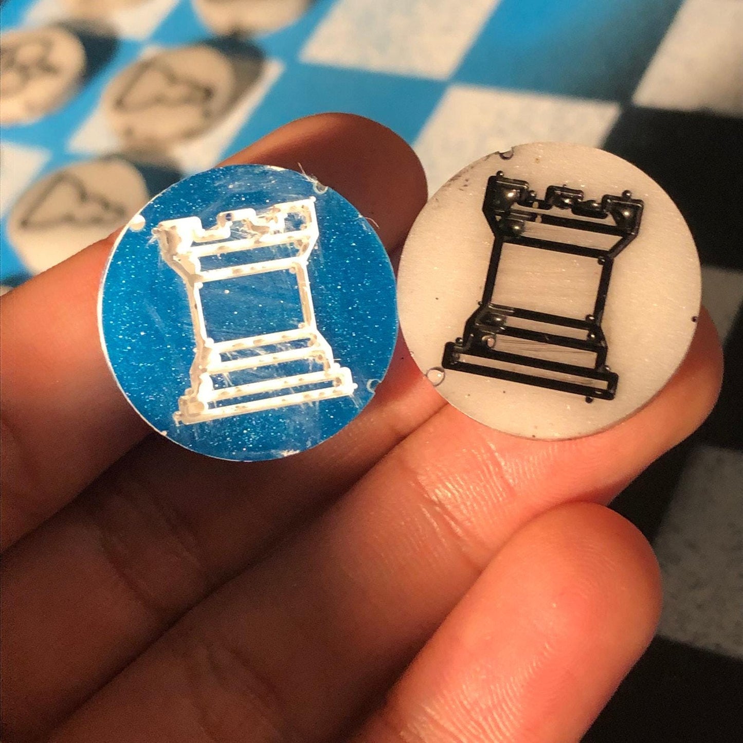 Chess Set - Blue Freeze Edition (Resin Pieces)