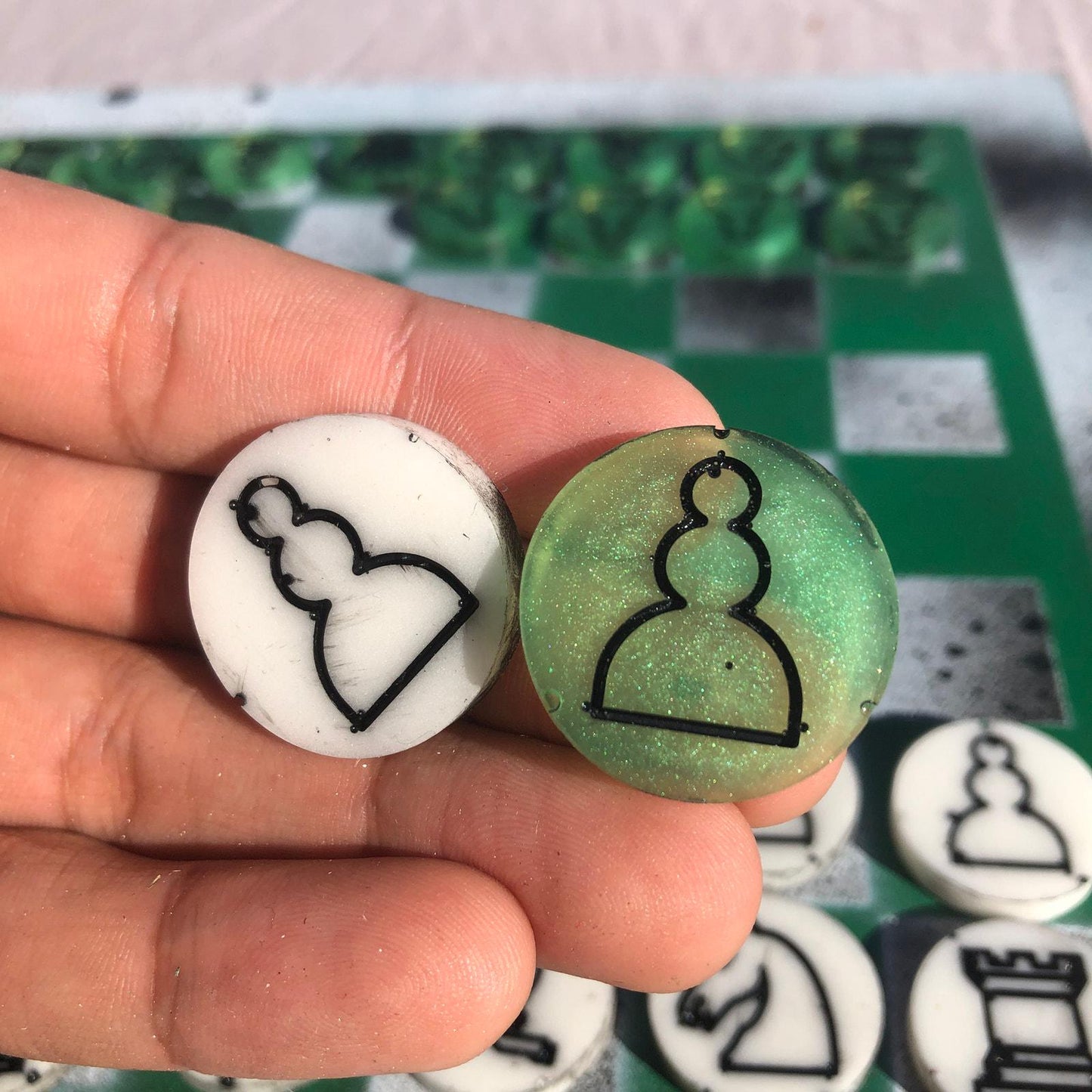 Chess Set - Green Void
