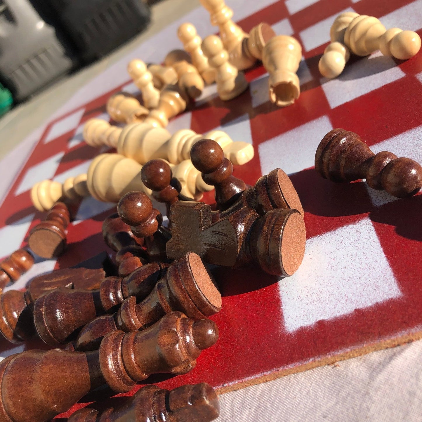 Chess Set - Classic Picnic Red