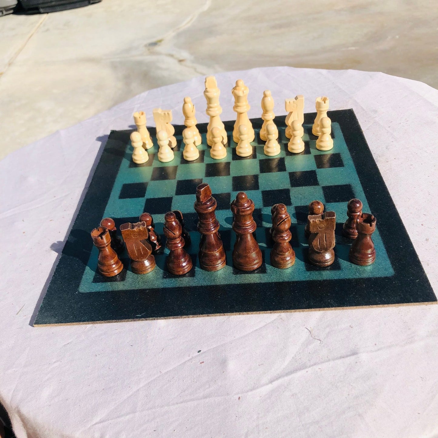 Chess Set - Smooth Green