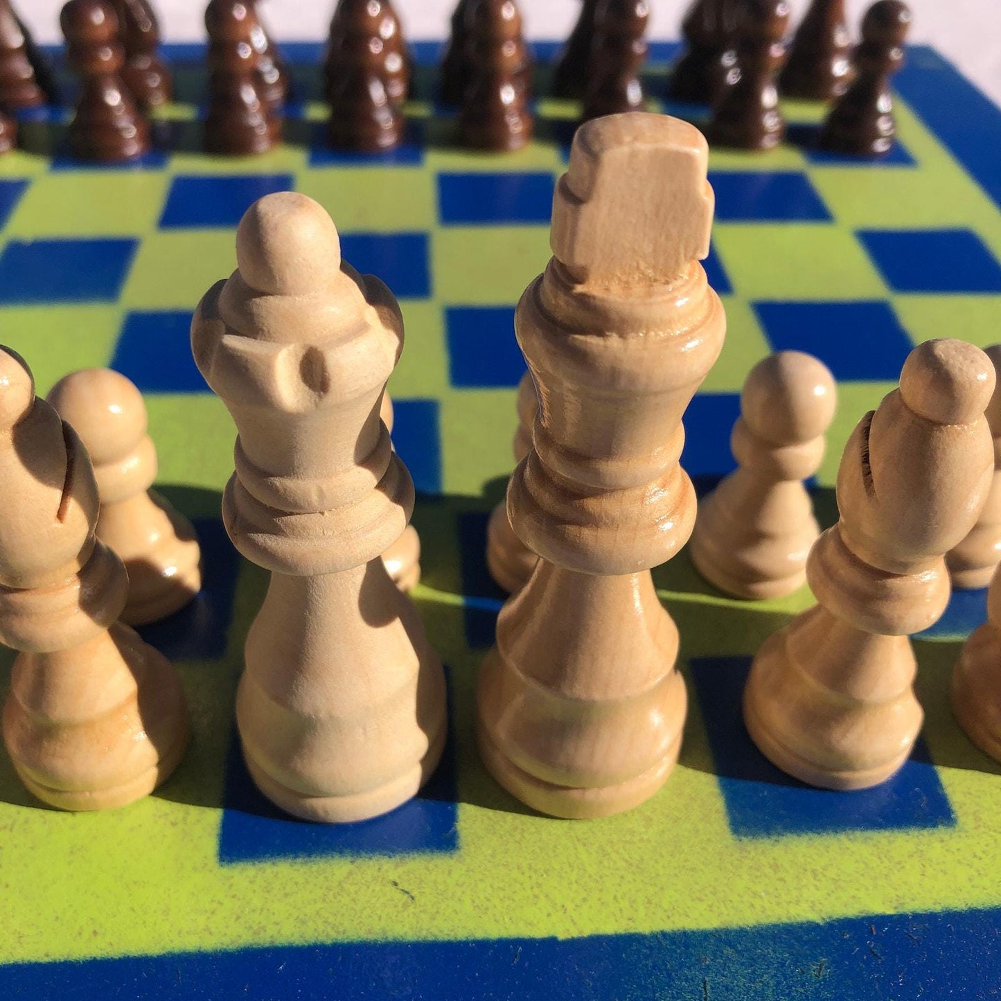 Chess Set - Seattle Green Colors