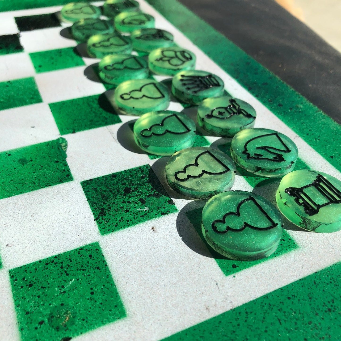 Chess Set - Speedy Green