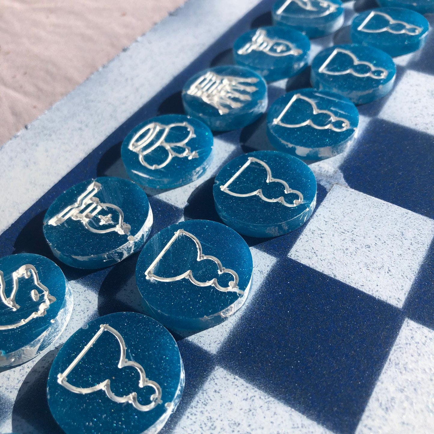 Chess Set - Blue Ice
