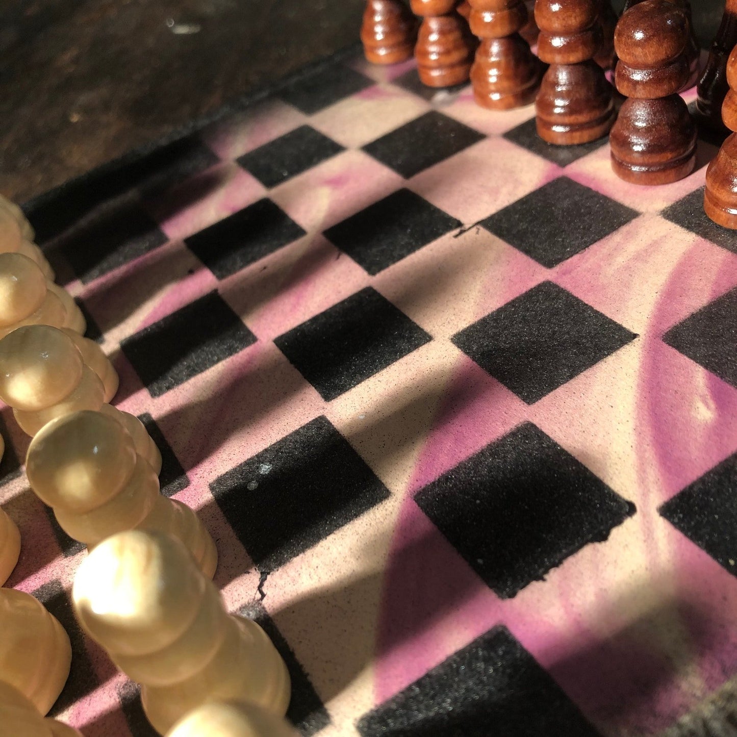 Scrapbook Chess Set - Purple Violet