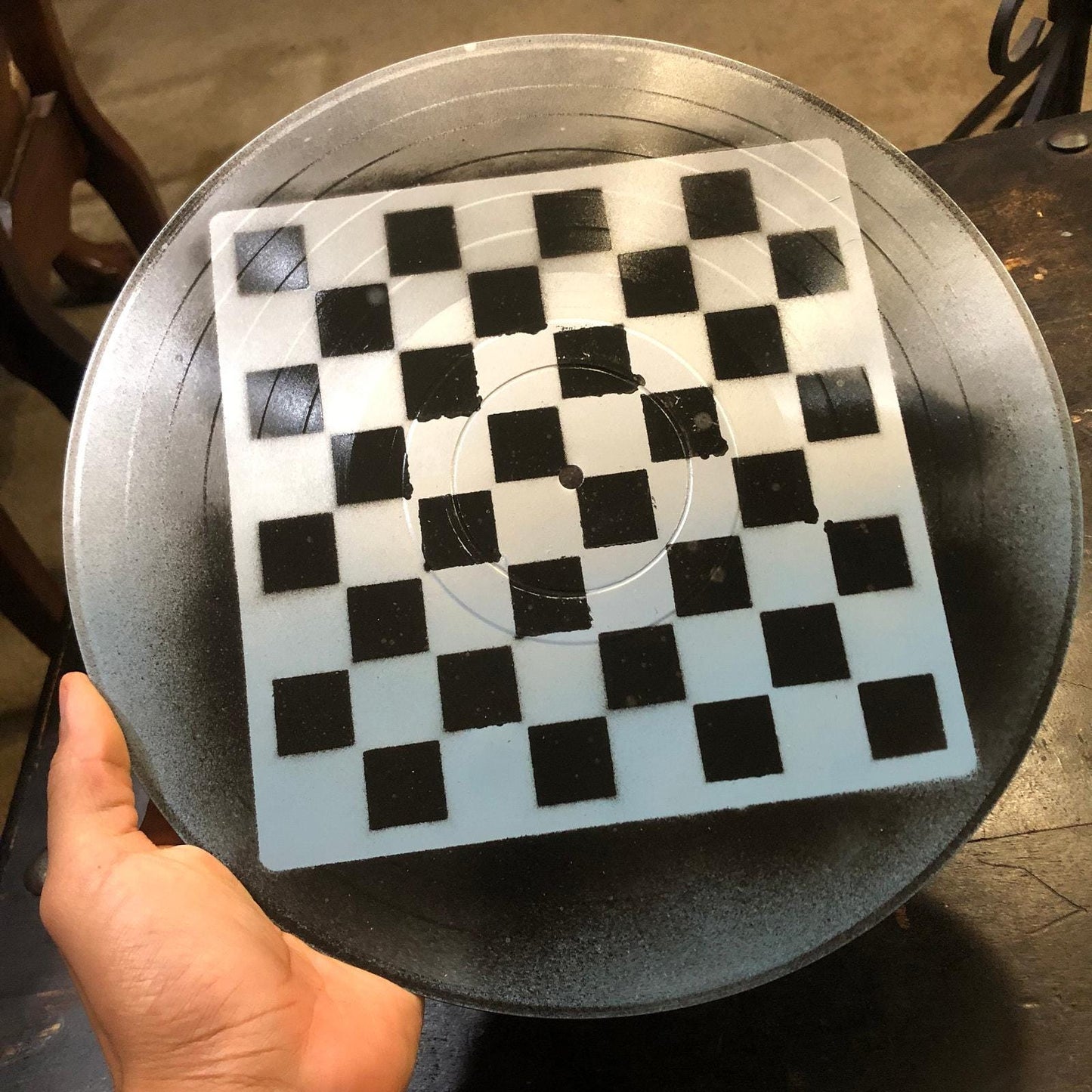 Vinyl Chess Set - Blue Shade (Resin Pieces)