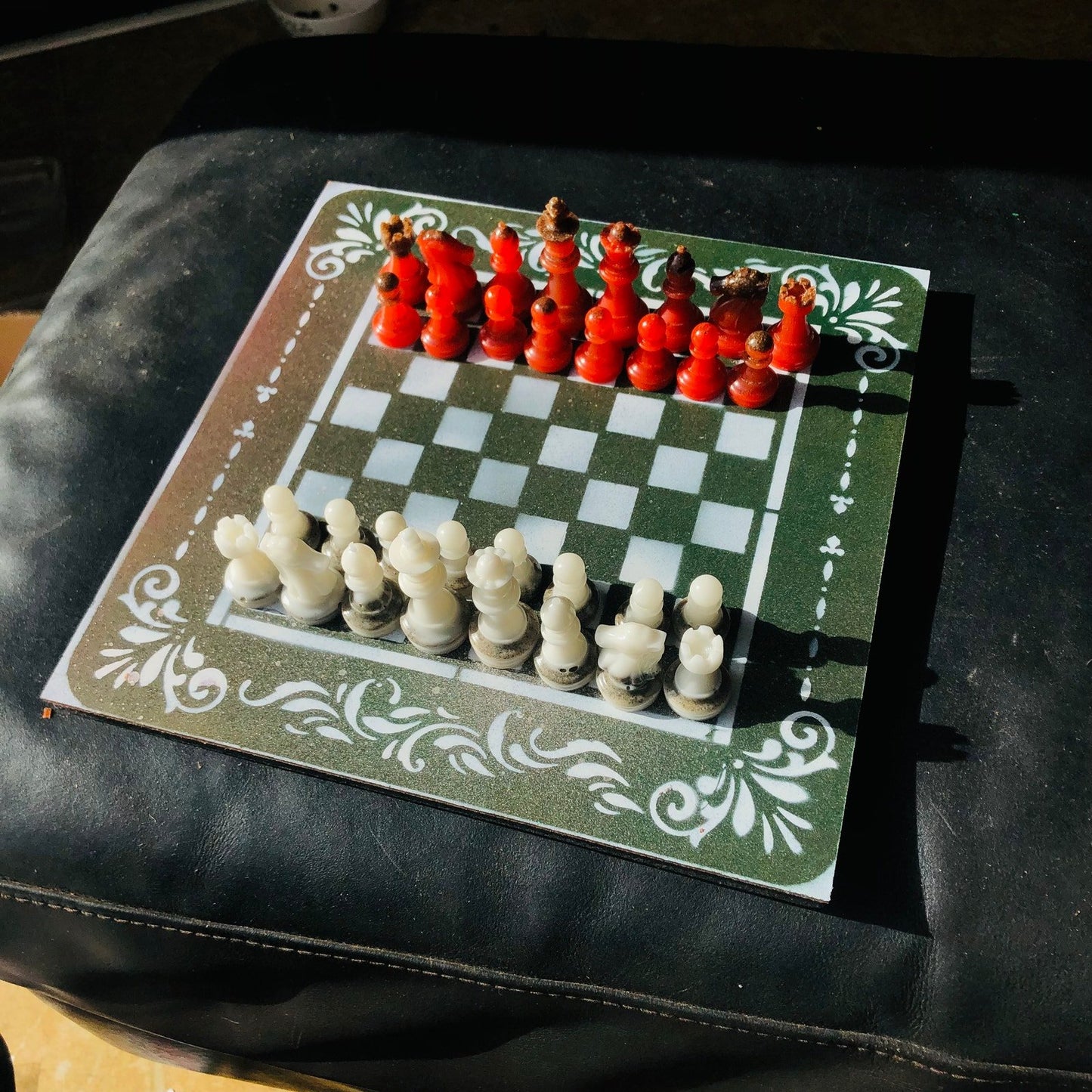 Chess Set - Space Green Delux