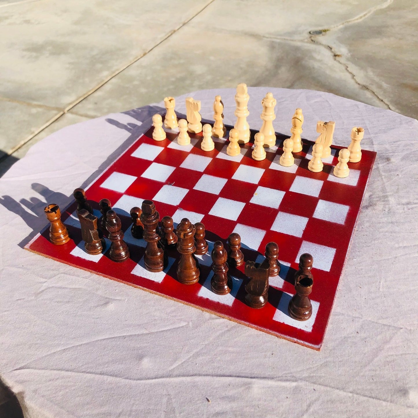 Chess Set - Classic Picnic Red