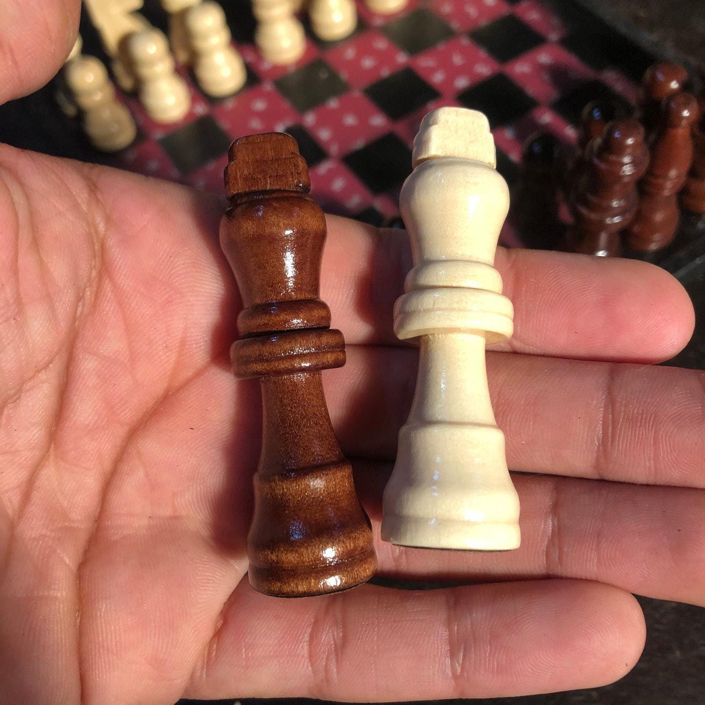 Scrapbook Chess Set - Teachers Red