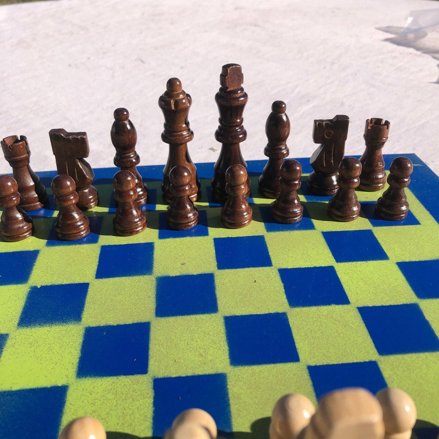 Chess Set - Seattle Green Colors