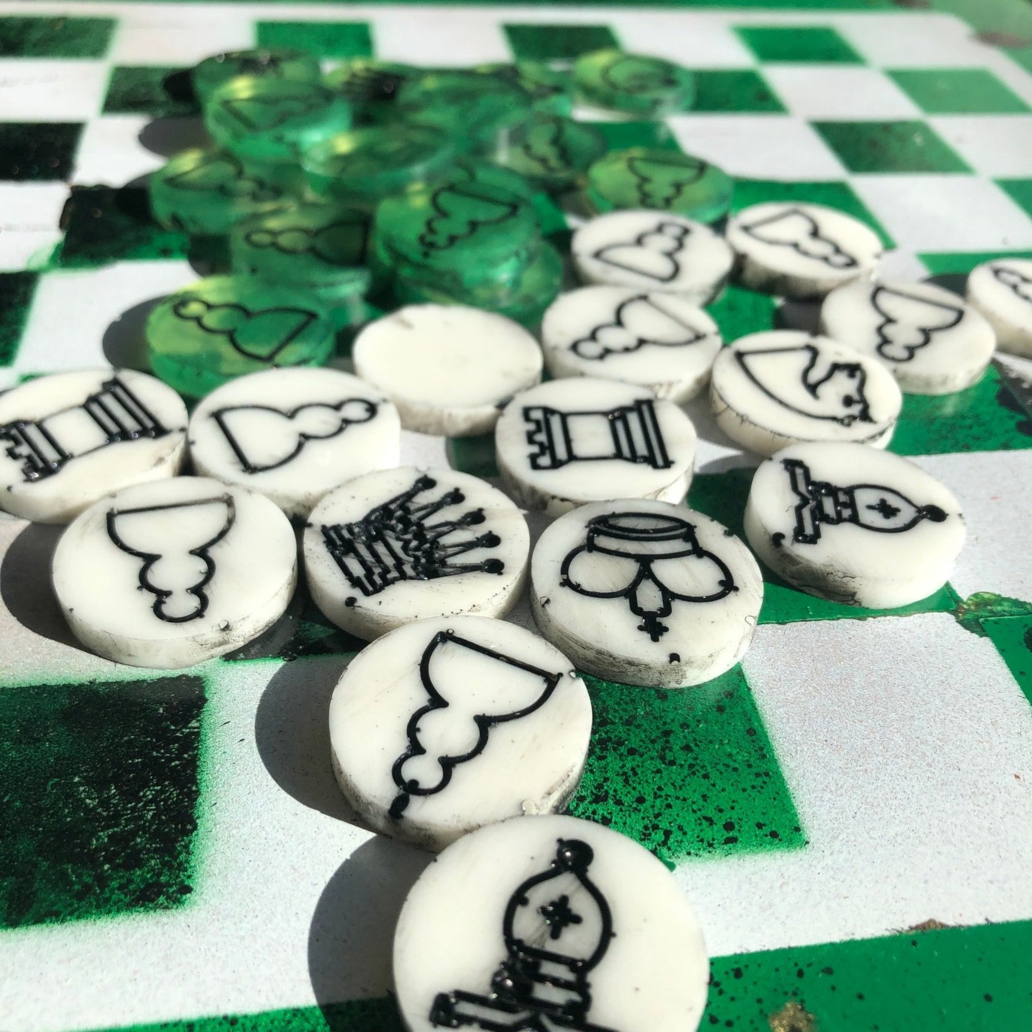 Chess Set - Speedy Green