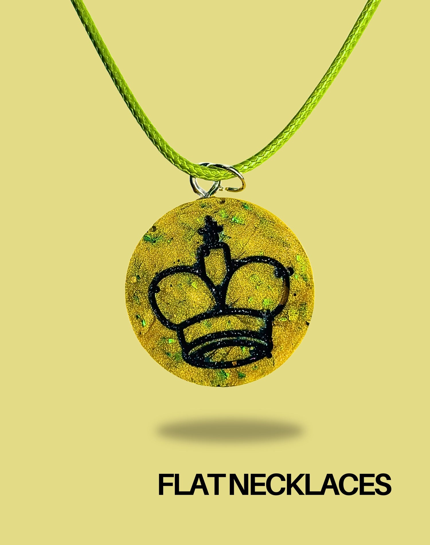 Flat Resin Necklaces