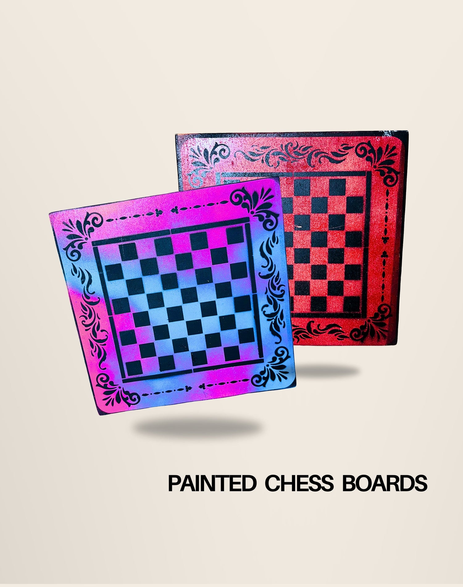 Painted Chess Boards