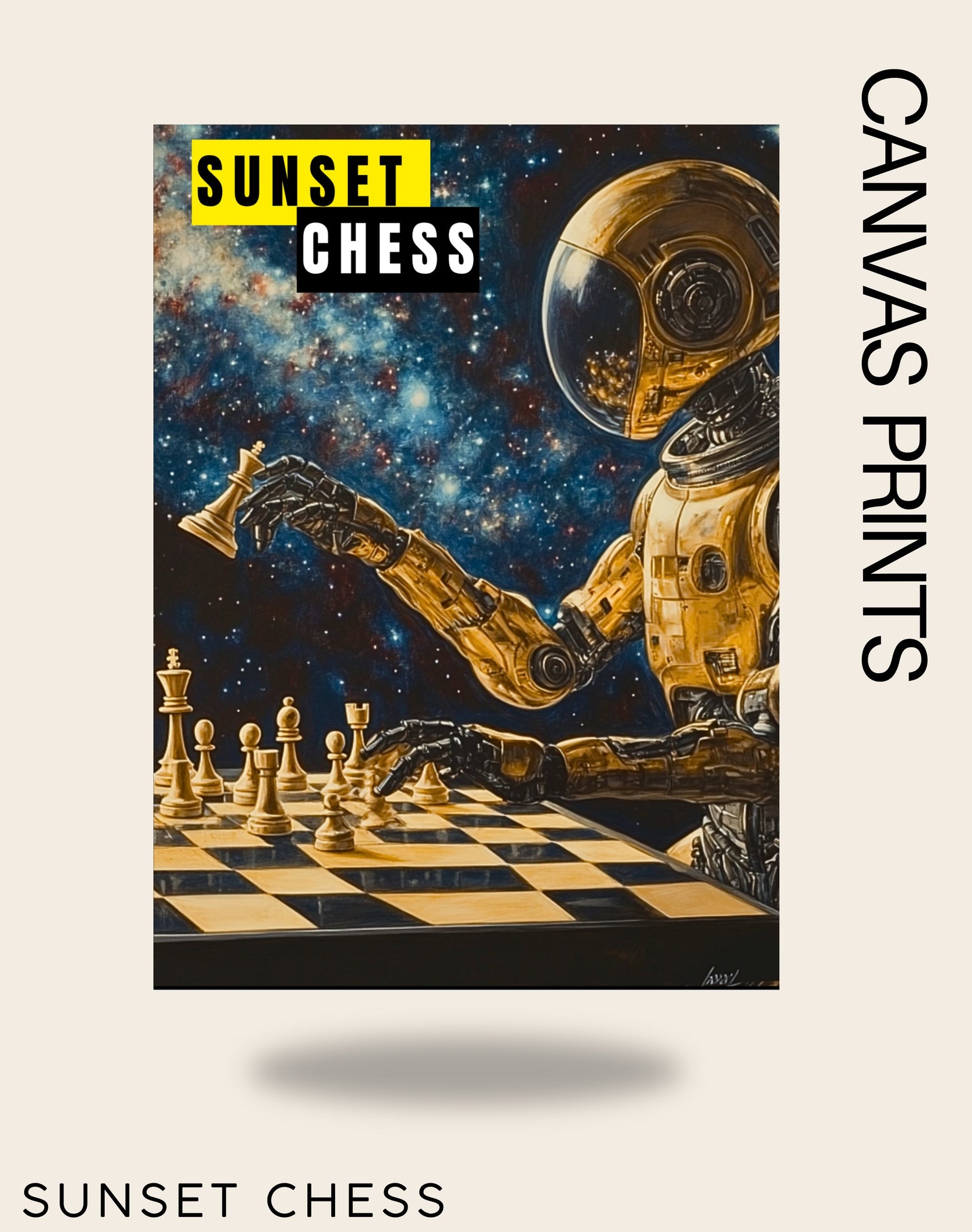 Sunset Chess Canvases