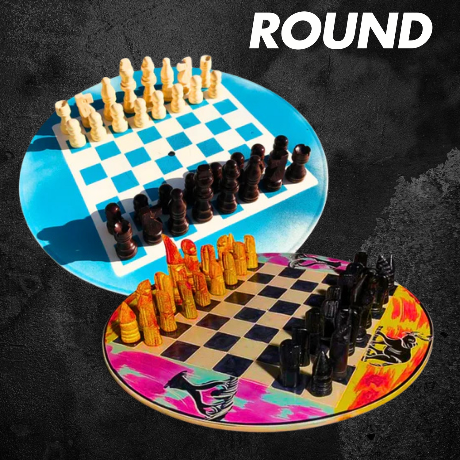 Round Chess Sets