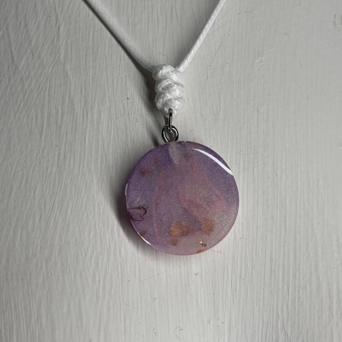 Space Pink Knight - Handmade Resin Chess Necklace