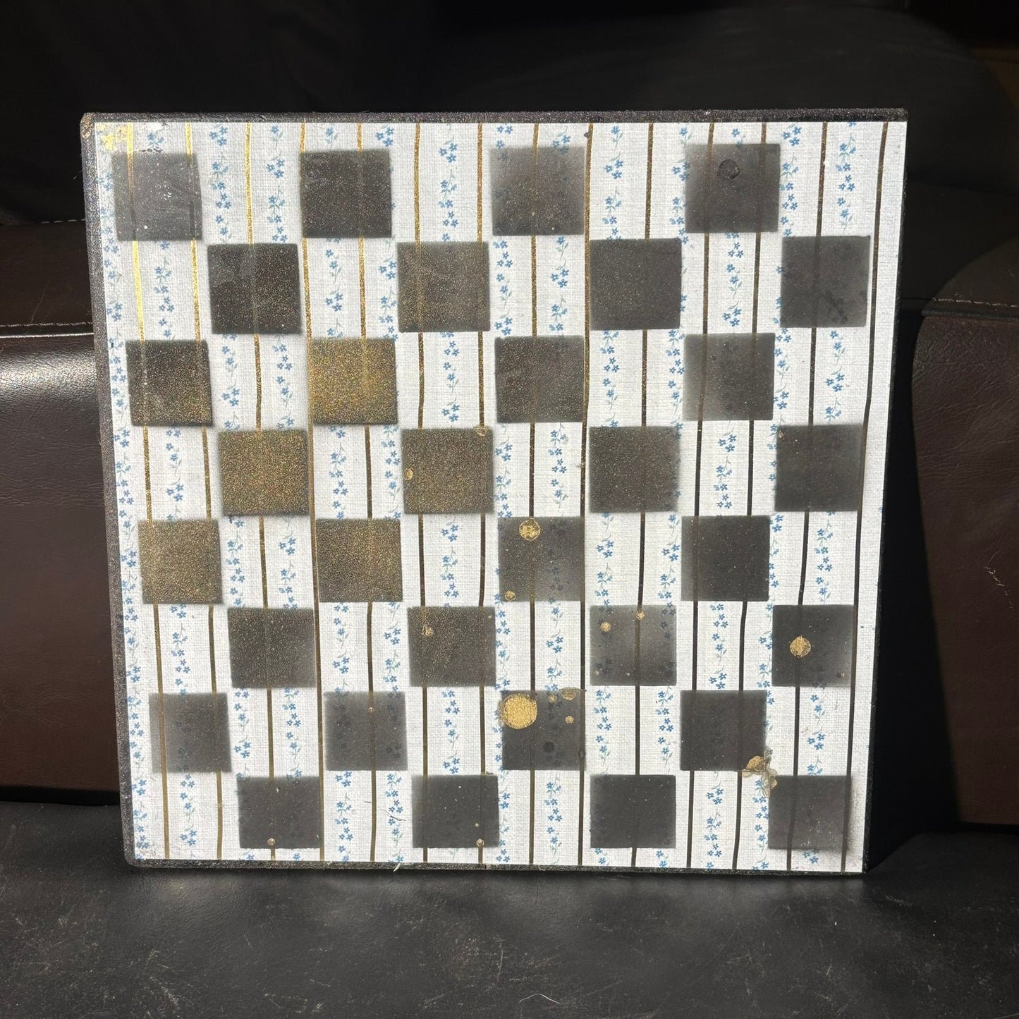 Golden Blue/White - Scrapbook Chess Board