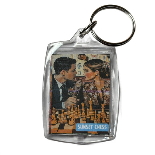 The Distraction - Chess  Photo Keychain