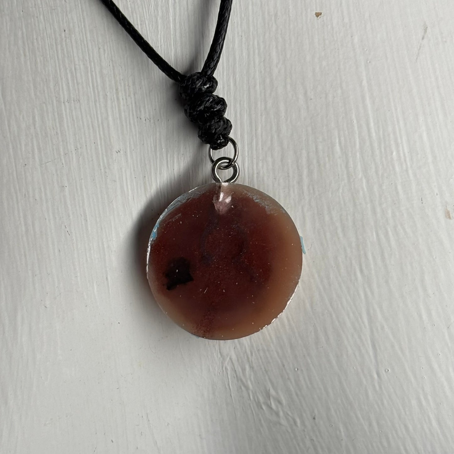 Dirty Brown Pawn - Handmade Resin Chess Necklace