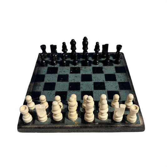Golden Green - Scrapbook Chess Set