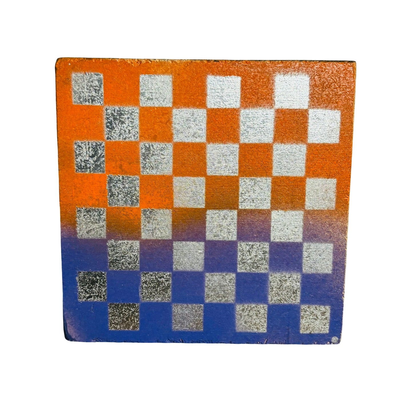 Orange/Purple Chrome - Painted Double Sided Chess Board