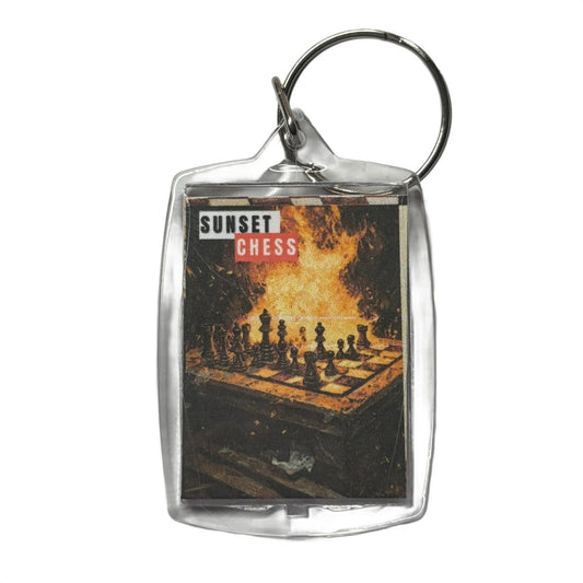 Fire Board - Chess  Photo Keychain