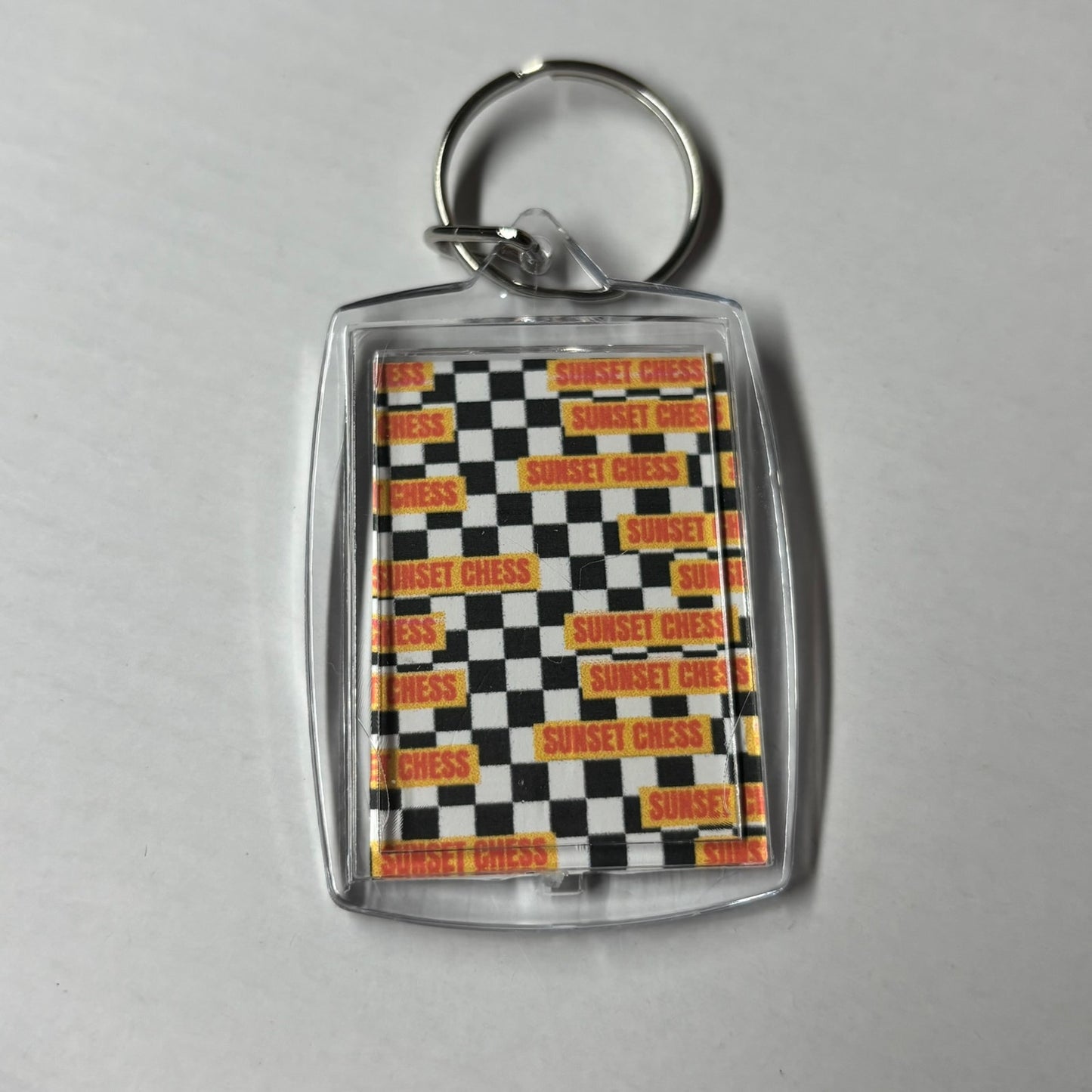 Thinkers Game - Chess  Photo Keychain
