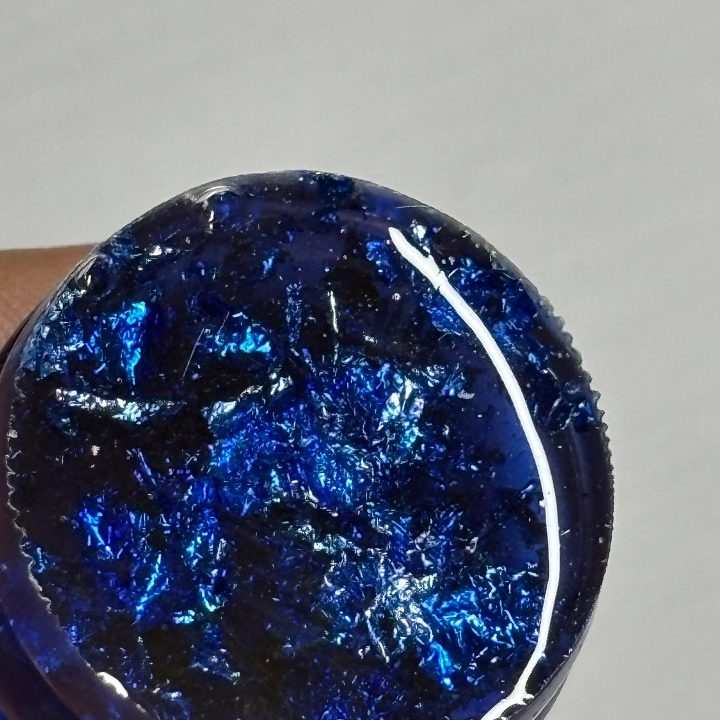 Navy Blue King - Handmade Resin Keychain