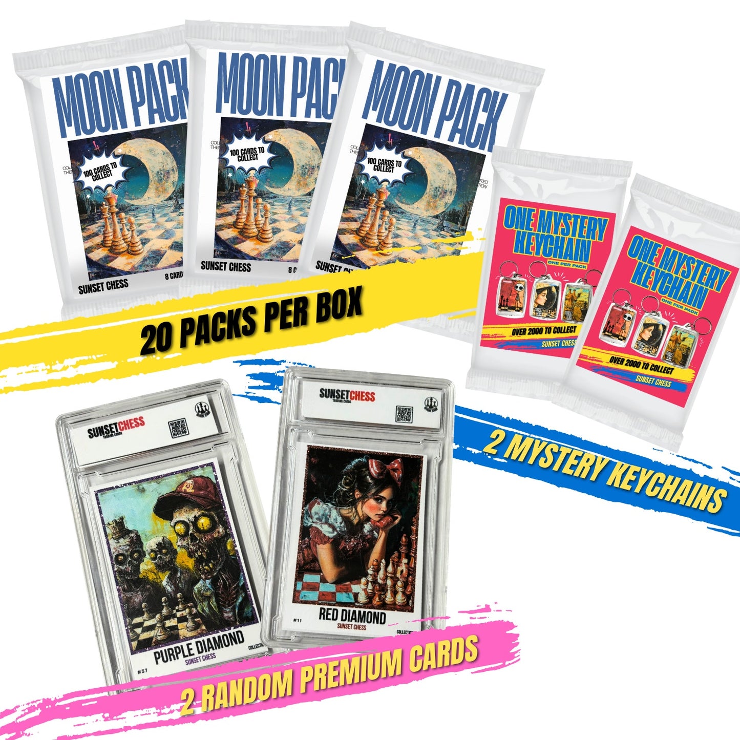 Moon Series - Jumbo Box Pack - Chess Trading Cards