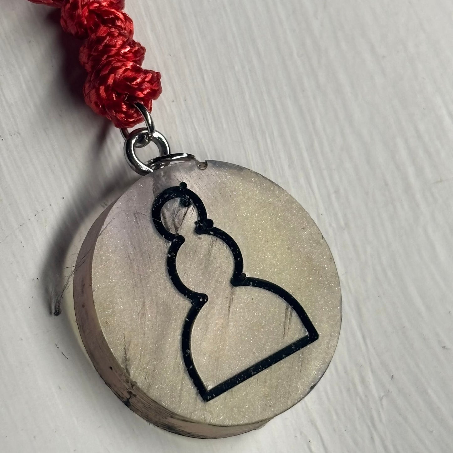 Classic Yellow Pawn - Handmade Resin Chess Necklace